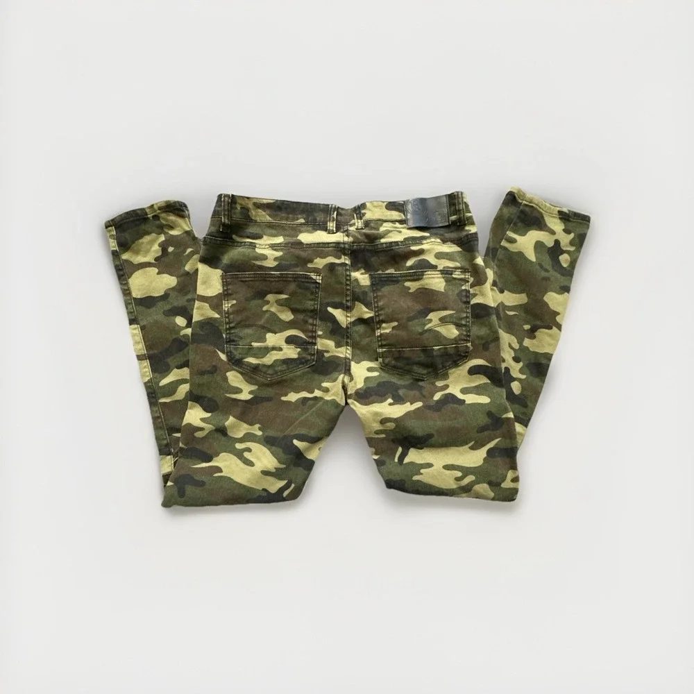 Switch Remarkable Camo Moto Jeans 38x34 Ribbed‎ Panel Stretch